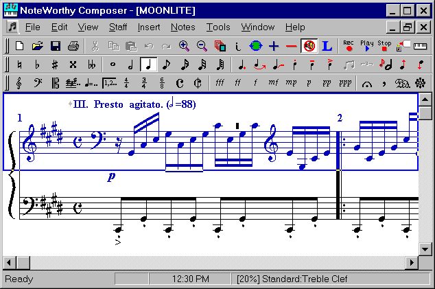 notation composer keyboard plugin